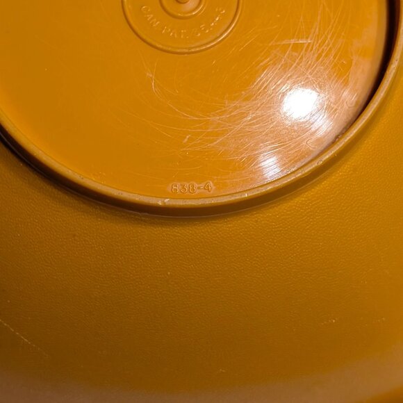 VTG Tupperware Harvest Orange 7" Square Bowl Container 838-4 NO LID USA - Picture 2 of 7